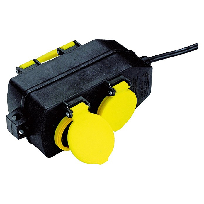 4er Steckdosenleiste für Außen,OUTDOOR,Steckdosenverteiler,Schuko,Steckdose,Euro